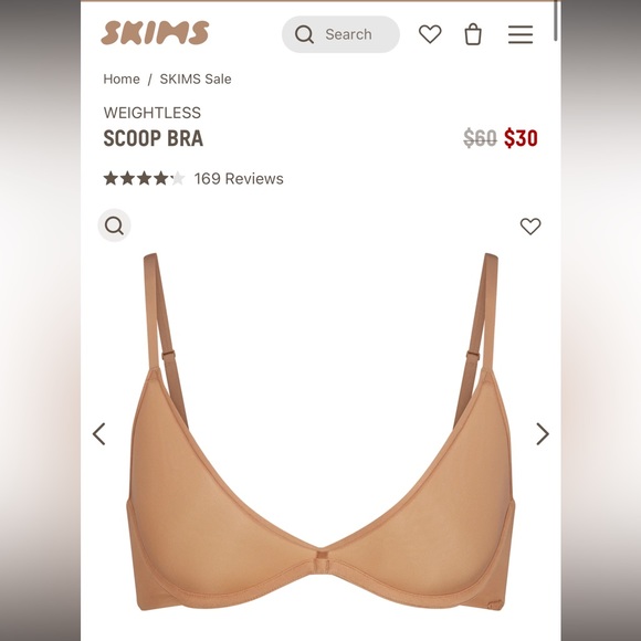 SKIMS Other - Skims Weightless Scoop Bra